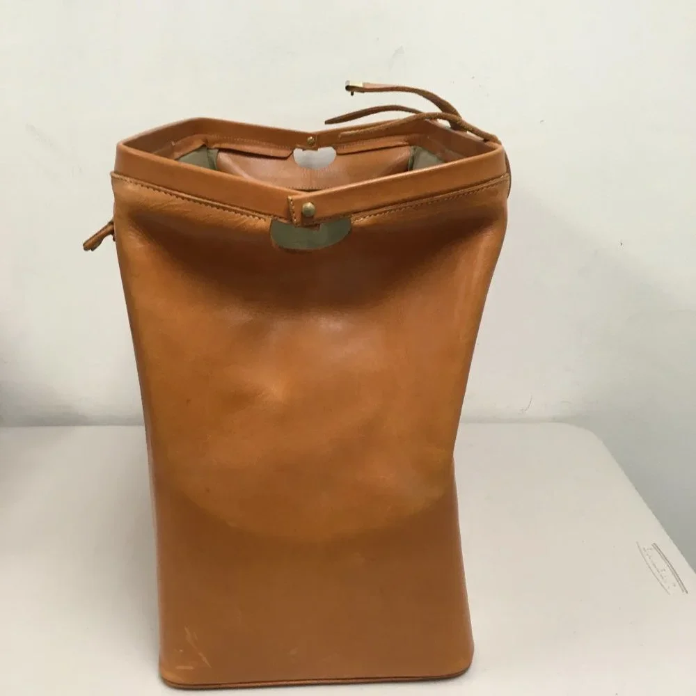 Tweeds belting leather briefcase doctors lawyer bag new Vintage